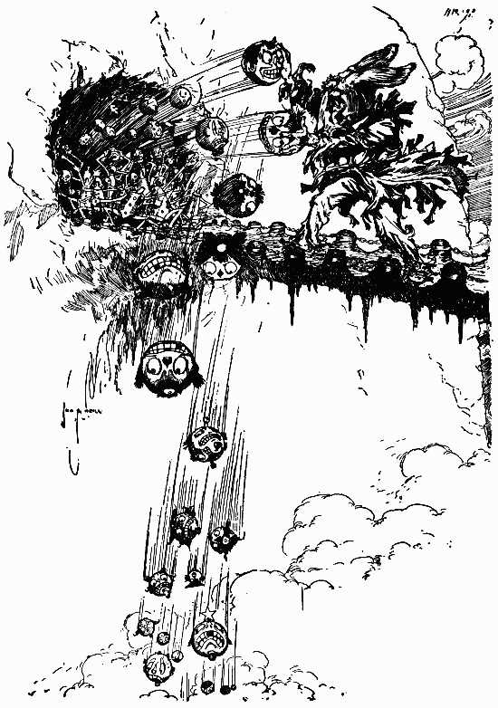 Image i121.jpg: THE SHAGGY MAN CAUGHT THE HEADS AND TOSSED THEM INTO THE GULF BELOW