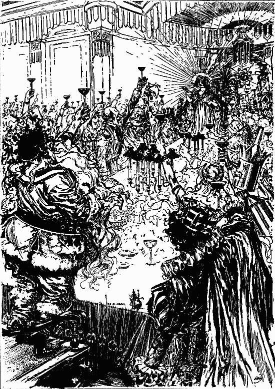 Image i243.jpg: DRINKING THE HEALTH OF PRINCESS OZMA OF OZ