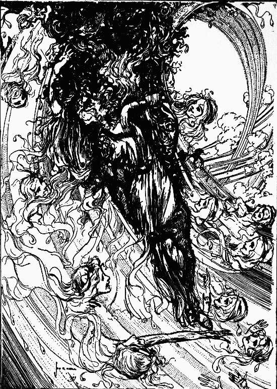 Image i259.jpg: "GOOD-BYE, OZMA! GOOD-BYE, DOROTHY!"