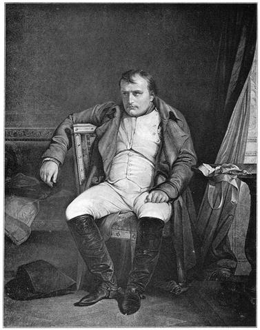 Napoleon te Fontainebleau. 31 Maart 1814.
