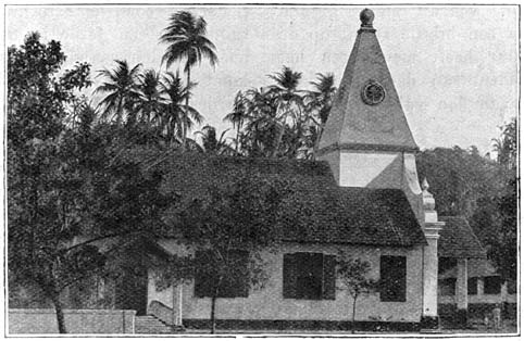De katholieke kerk te Mahé.