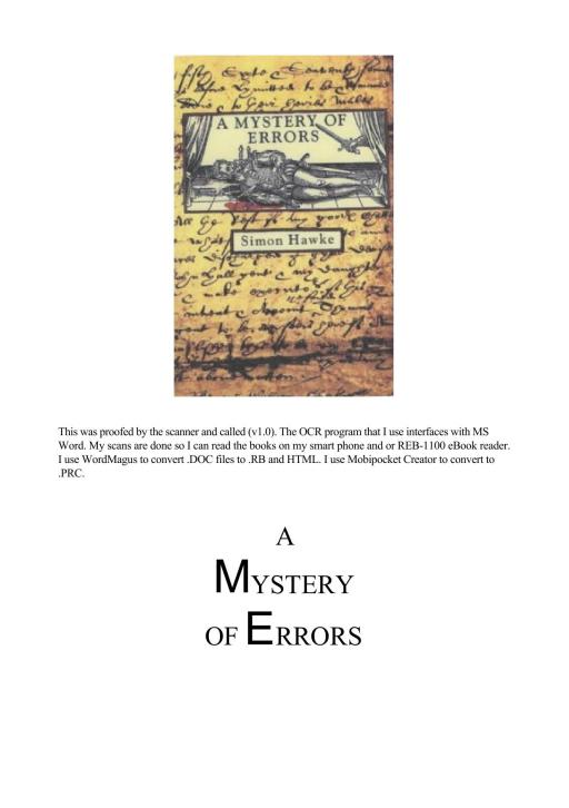 Shakespeare and Smythe 01 - A Mystery of Errors