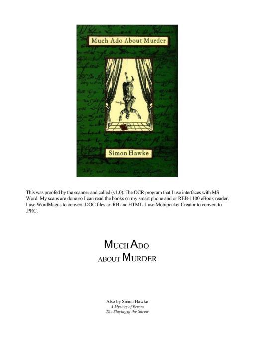 Shakespeare and Smythe 03 - Much Ado About Murder
