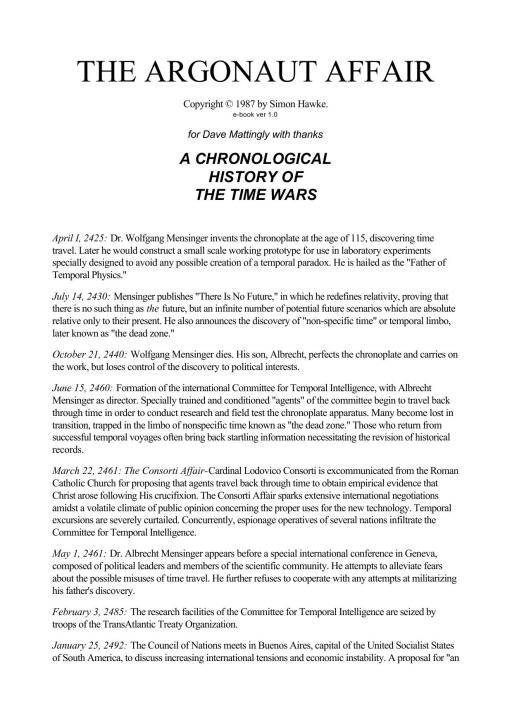 Time Wars 07 The Argonaut Affair