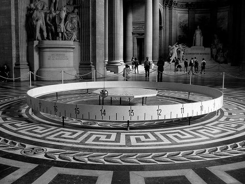 Das Foucaultsche Pendel im Pantheon; zur Verfügung gestellt von Robert Morton