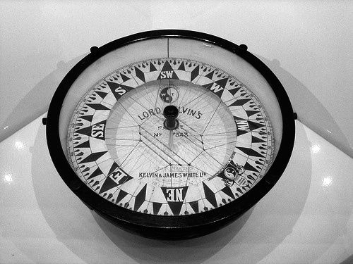 Kelvins Kompass; zur Verfügung gestellt von Don Turnbull ()