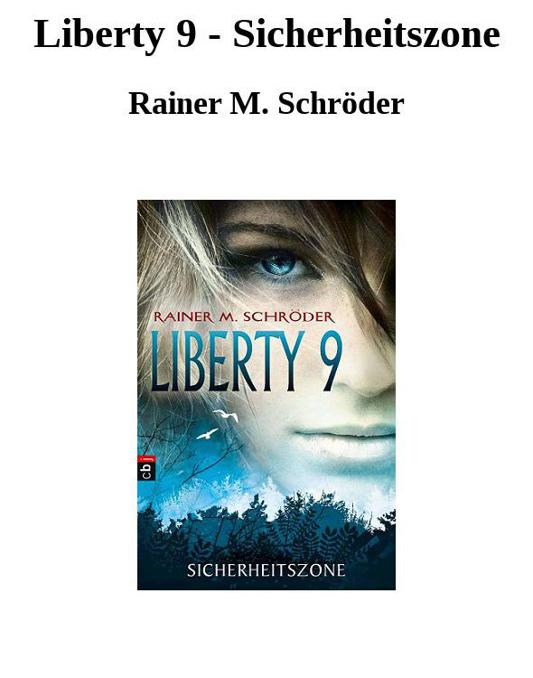 Rainer M. Schröder - Liberty 9 Band 1 - Sicherheitszone