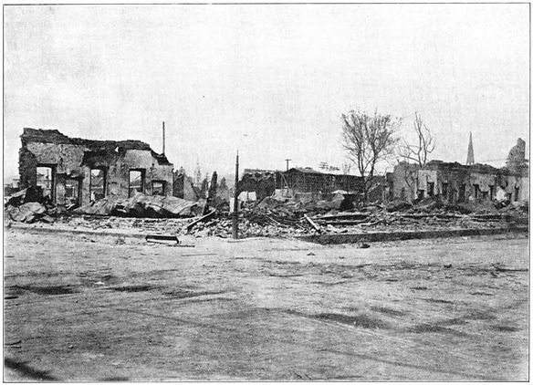 Santa Rosa na de aardbeving van 18 April 1906.