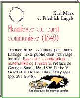 Le manifeste du parti communiste