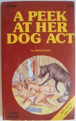 A peek at her dog act