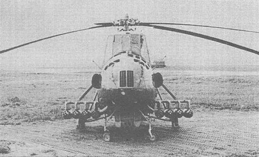 Ми-4, вооруженный 128 НУР С-5М (С-5К) и 12,7-мм пулеметом