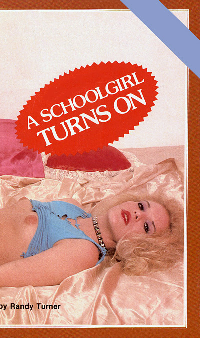 A schoolgirl turns on